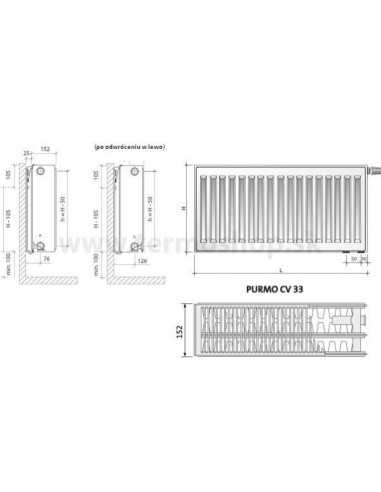 Grzejnik płytowy Purmo Ventil Compact CV 33 300x400 F07330304010300