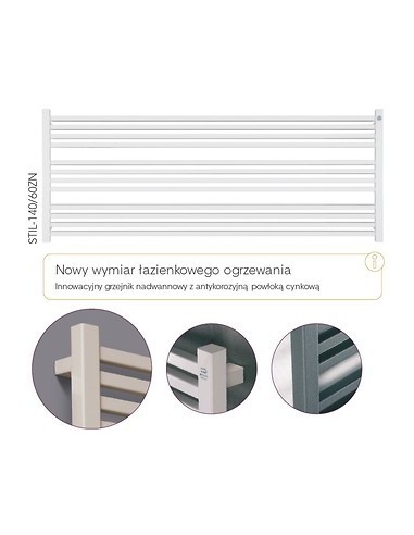 Grzejnik łazienkowy Instal Projekt Stick z podłączeniem D50 500x1480 STI-50/150D50 Grzejnik łazienkowy Instal Projekt Stick z podłączeniem D50 500x1480 STI-50/150D50