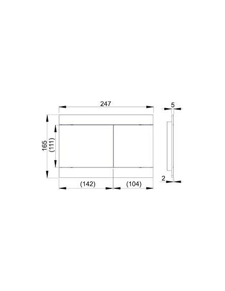 Przycisk sterujący do systemów podtynkowych Alcaplast Flat Color Fun-White