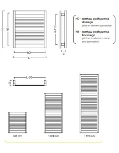 Grzejnik łazienkowy Instal Projekt Frame 500x1596 FRA-50/160 biały 2