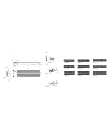 Terma Technologie Ribbon Vertical 1720x290 grzejnik dekoracyjny WGRIB172029