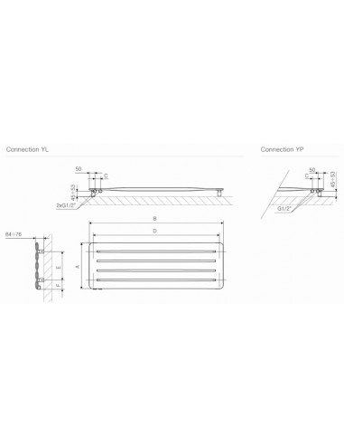 Terma Technologie Aero Horizontal 325x900 grzejnik dekoracyjny WGARH032090
