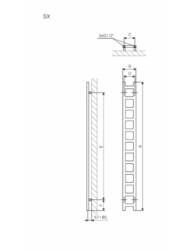 Terma Technologie Easy 640x200 grzejnik WGEAS064020