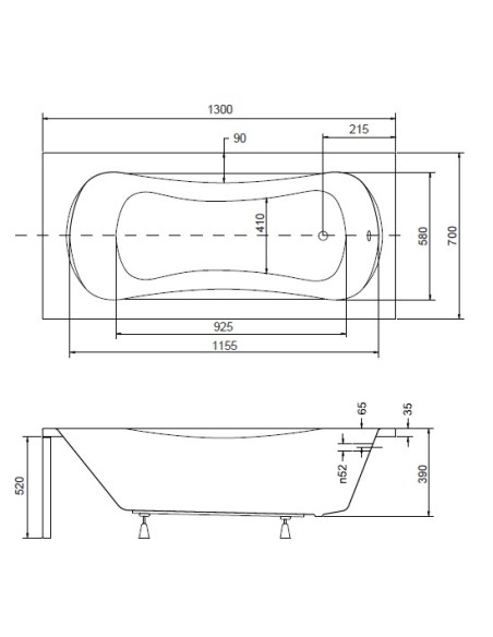 Besco Aria Rehab wanna prostokątna z siedziskiem 120x70 