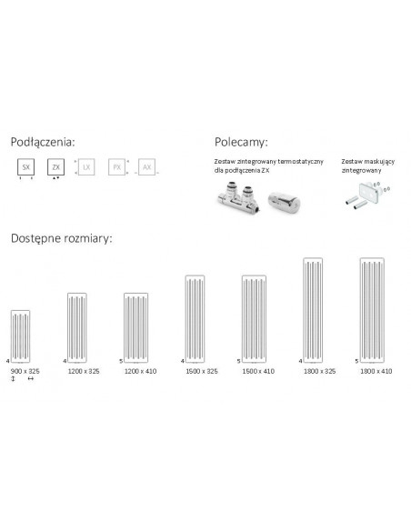 Terma Technologie Aero Vertical 1800x410 grzejnik dekoracyjny WGARV180041