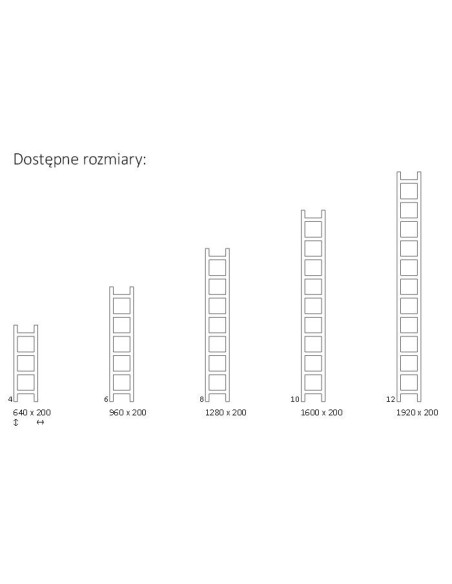 Terma Technologie Easy 1280x200 biały grzejnik WGEAS128020