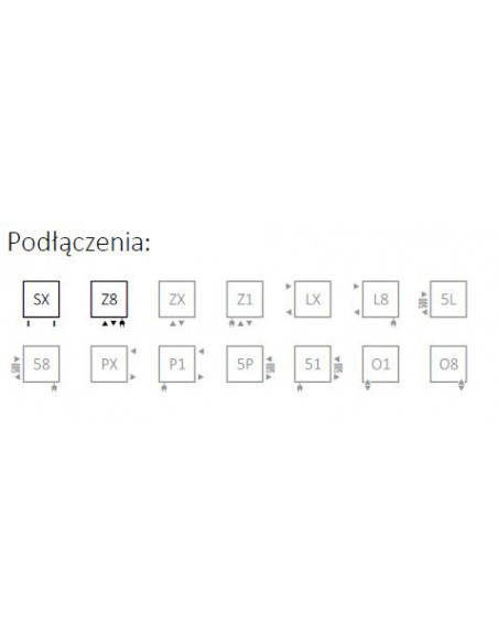 Grzejnik łazienkowy TYTUS 820x440 biały WGTYT082044