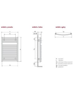 Grzejnik łazienkowy Purmo Flores C CH 770x500 FLC0805CH Chrom 2