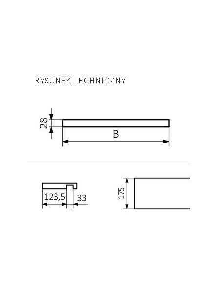 Półka EASY DO GRZEJNIKA EASY 200mm TEK WRPEAS020 BUK
