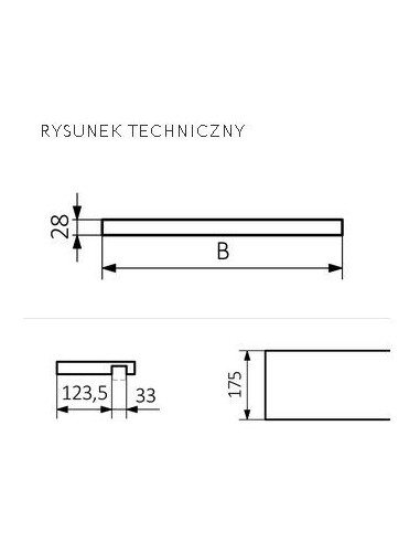 Półka EASY DO GRZEJNIKA EASY 200mm TEK WRPEAS020 BUK