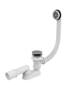 Alcaplast Syfon wannowy z korkiem click/clack chrom A505CRM