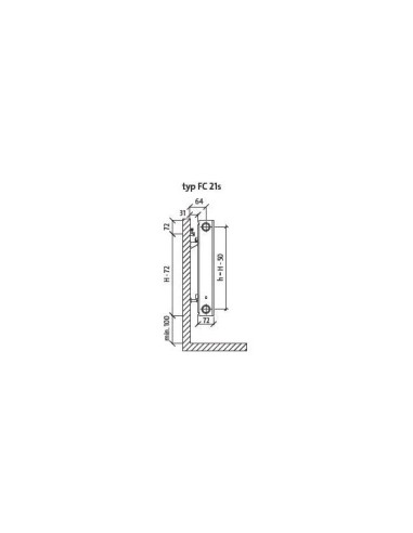 Grzejnik Purmo Plan Compact FC21s 300x400