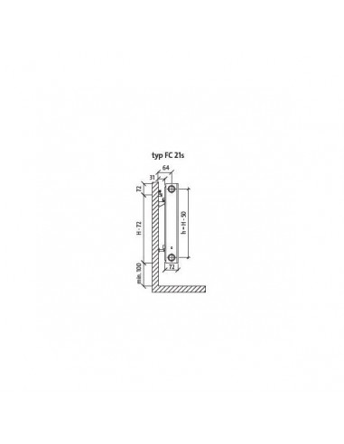 Grzejnik Purmo Plan Compact FC21s 300x400