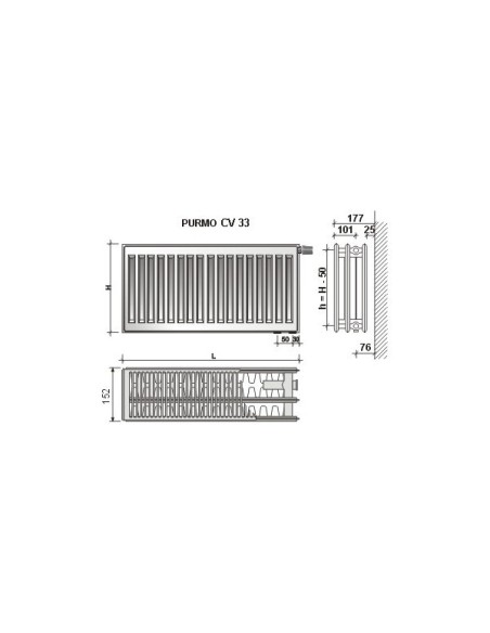 Grzejnik płytowy Purmo Ventil Compact CV 33 300x400 F07330304010300