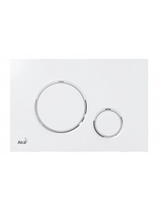 Alcaplast THIN Przycisk sterujący do systemów podtynkowych (biały-połysk/chrom-połysk) M770