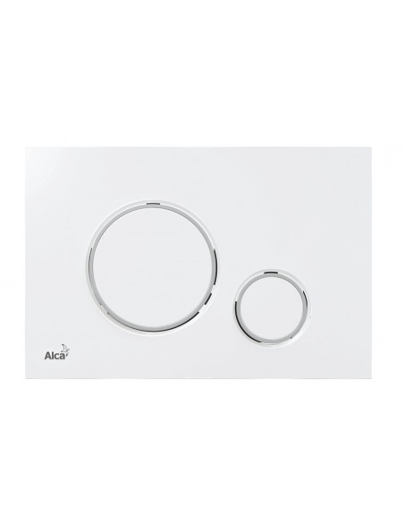 Alcaplast THIN Przycisk sterujący do systemów podtynkowych (biały-połysk/chrom-połysk) M770