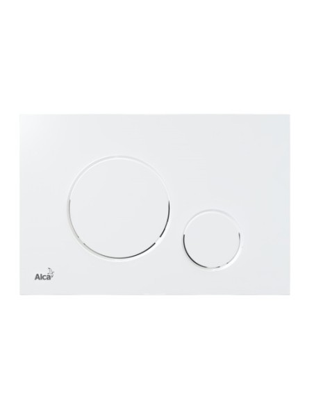 Alcaplast THIN Przycisk sterujący do systemów podtynkowych (biały-połysk) M670