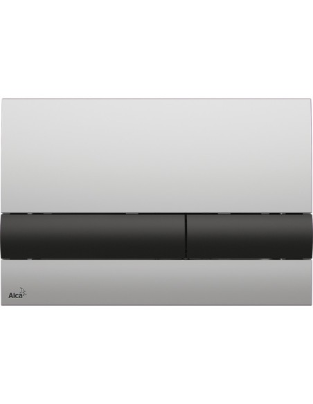 Przycisk sterujący do systemów podtynkowych Alcaplast (chrom-mat/czarny połysk) M1712-8