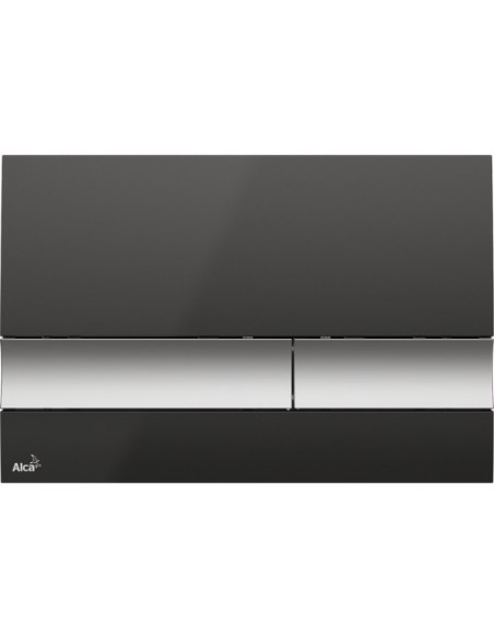 Przycisk sterujący do systemów podtynkowych Alcaplast (czarny-połysk/chrom-mat) M1728-2