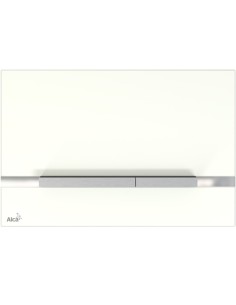Alcaplast Przycisk sterujący do systemów podtynkowych (szkło-biały) STRIPE-GL1200