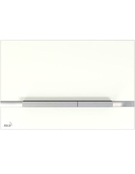Alcaplast Przycisk sterujący do systemów podtynkowych (szkło-biały) STRIPE-GL1200