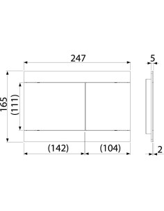 Alcaplast Przycisk sterujący do systemów podtynkowych (mosiądz antyczny) FUN-ANTIC 2