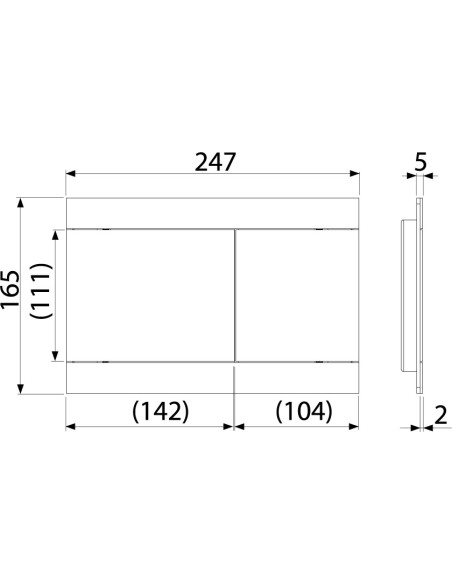 Alcaplast Przycisk sterujący do systemów podtynkowych (mosiądz antyczny) FUN-ANTIC