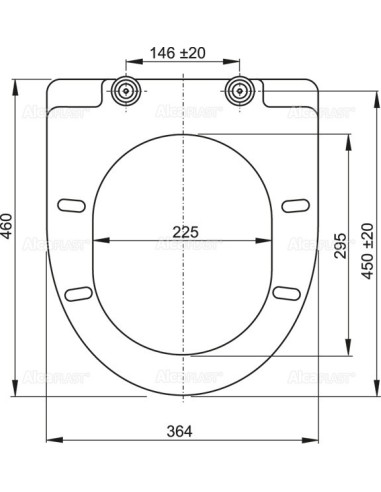Alcaplast Deska sedesowa wolnoopadająca,duroplast Softclose A66