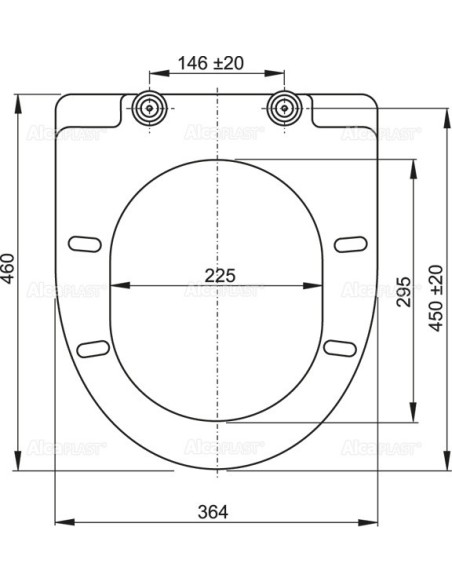 Alcaplast Deska sedesowa wolnoopadająca,duroplast Softclose A66