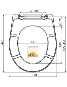 Alcaplast Deska sedesowa wolnoopadająca Softclose, duroplast  A604 SHELL 2