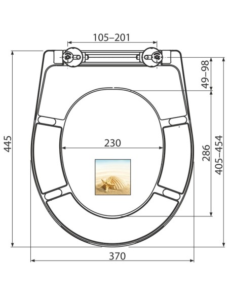 Alcaplast Deska sedesowa wolnoopadająca Softclose, duroplast  A604 SHELL