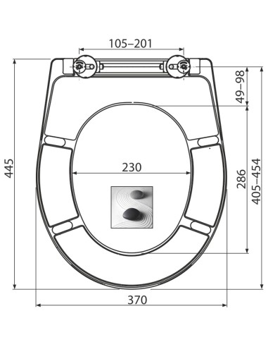 Alcaplast Deska sedesowa wolnoopadająca Softclose, duroplast  A604 ZEN