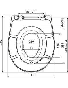 Alcaplast Deska sedesowa wolnoopadająca Softclose ze zintegrowaną wkładką, duroplast  A606 2