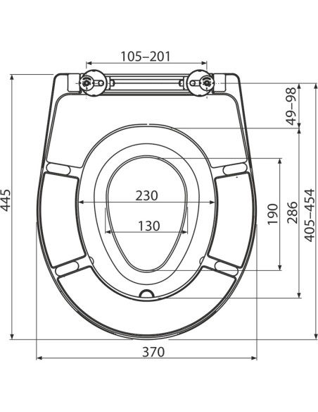 Alcaplast Deska sedesowa wolnoopadająca Softclose ze zintegrowaną wkładką, duroplast  A606