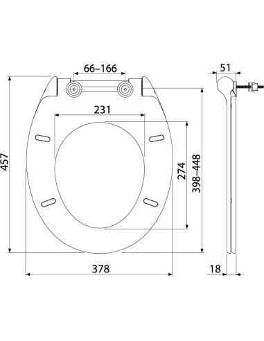 Alcaplast Deska sedesowa wolnoopadająca SLIM Softclose A64SLIM