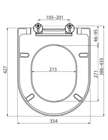 Alcaplast Deska sedesowa wolnoopadająca Softclose, duroplast A674S