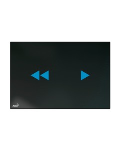 Alcaplast Przycisk sterujący do systemów podtynkowych  z podświtlaniem (szkło-czarny) NIGHT LIGHT-2-SLIM