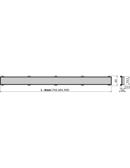 Alcaplast Ruszt do wypełnienia płytką INSERT-750