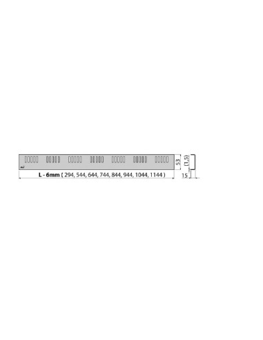Alcaplast Ruszt do odwodnienia liniowego (stal nierdzewna połysk) DREAM﻿﻿-550L