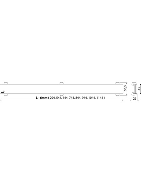 Alcaplast Ruszt do odwodnienia liniowego (mosiądz antyczny) DESIGN-550ANTI