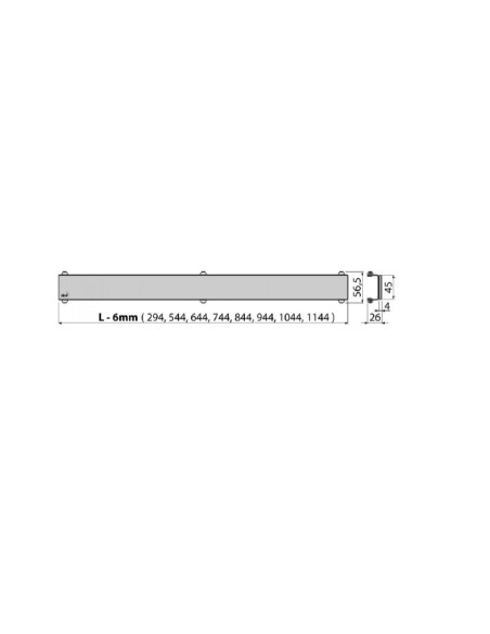 Alcaplast Ruszt do odwodnienia liniowego (stal nierdzewna-mat) POSH-550MN