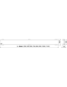 Alcaplast Ruszt do odwodnienia liniowego (mosiądz antyczny) DESIGN-550ANTI 2