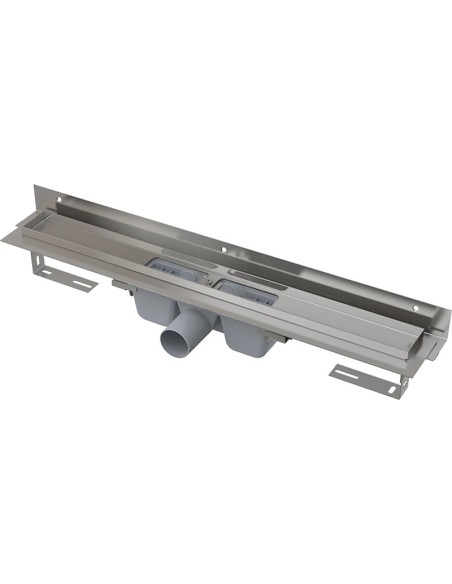 ALCAPLAST Odpływ podłogowy z obramowaniem do perforowanego rusztu i nastawnym kołnierzem do ściany APZ4 Flexible 550