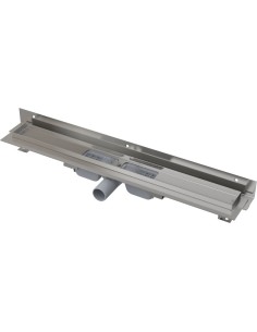 ALCAPLAST Odpływ podłogowy z obramowaniem do perforowanego rusztu i nastawnym kołnierzem do ściany APZ104 Flexible Low 650