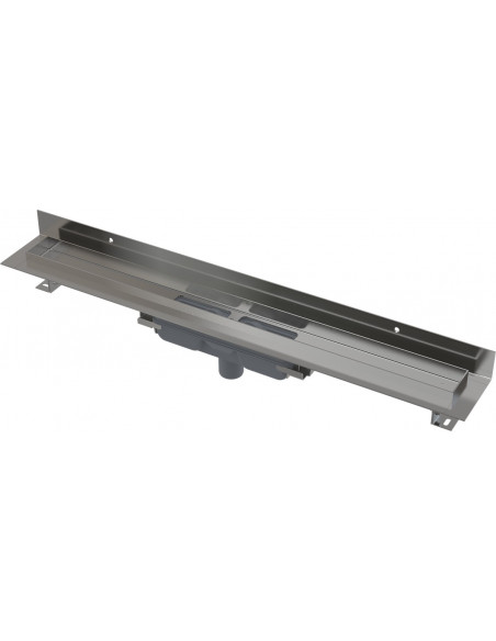 Alcaplast Wall - Odpływ podłogowy do rusztu pełnego z kołnierzem przymocowanym do ściany, odpływ pionowy APZ1016-300