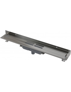 Alcaplast Wall - Odpływ podłogowy do rusztu pełnego z kołnierzem przymocowanym do ściany, odpływ pionowy APZ1016-1050