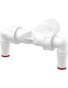 Alcaplast Podwójne kolano G1"/8-23 z zaworem, P149Z