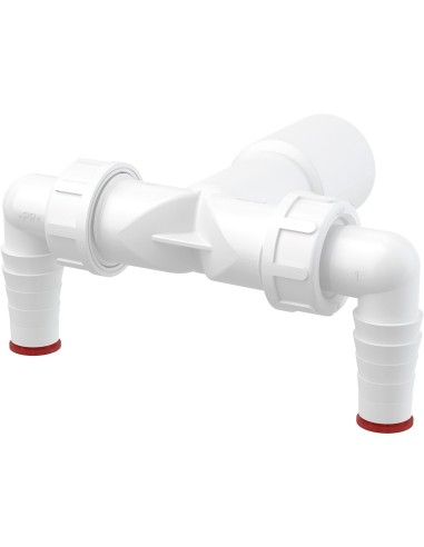 Alcaplast Podwójne kolano G1"/8-23 z zaworem, P149Z