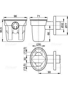 Alcaplast Syfon do odprowadzania kondensatu DN32, AKS1 2