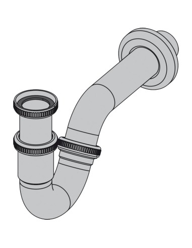 Alcaplast Syfon do bidetu DN32 metalowy A45E